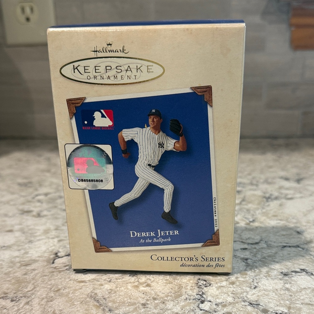 Hallmark Keepsake Ornament - Baseball Player in Blue and White